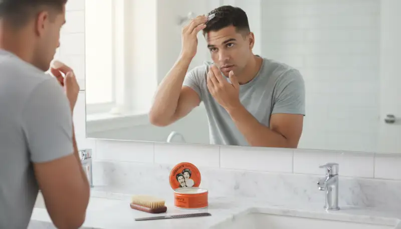 Perfektes Haarpomade Styling: Halt und Glanz