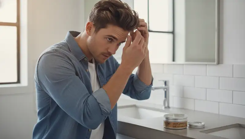 Textur und Volumen mit Haarpomade